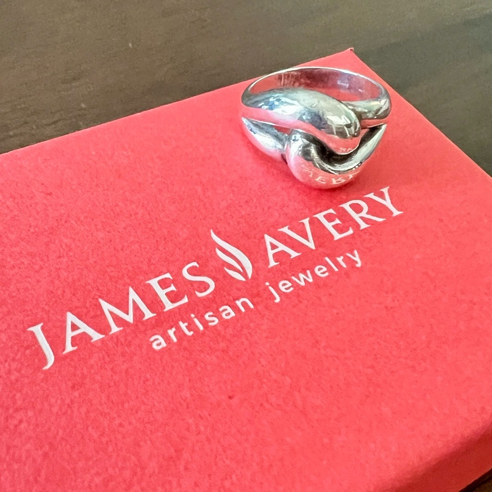 Retired James Avery Cadena Silver Knot Ring